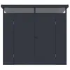 Image de Abri de jardin en résine gris anthracite 457 m² avec plancher - MINARO