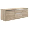 Image de Meuble sous vasque suspendu - Naturel clair - 150 cm - JIMENA II