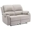 Image de Canapé 2 places relax en microfibre gris clair BRODY