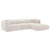 Image de Canapé dangle droit en tissu chenille beige CAMILIO de Maison Céphy