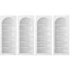 Image de Lot de 4 bibliothèques avec 6 niches - Blanc - CYMORA
