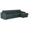Image de Canapé dangle réversible convertible express en tissu texturé bleu canard - Couchage lattes larges 160 cm - Matelas 22 cm avec