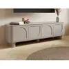Image de Meuble TV avec 4 portes - Taupe - BRISTANA