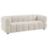 Image de Canapé 3 places en tissu texturé beige PAVIRA