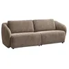 Image de Canapé 3 places en tissu chenille taupe LIRUNO