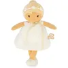 Image de Poupée en tissu - KALOO - Daphné 25 cm - Robe ivoire à pois - Couronne de fleurs - Lavable en machine