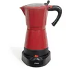 Image de Cafetière italienne électrique LIVOO DOD117RC Coloris Rouge - 300ml 6 tasses 480W
