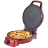 Image de Four à Pizza et tartes ROUGE avec Grill Plancha Revêtement Pierre antiadhésif Coloris Rouge