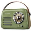 Image de Radio Rétro portable Ledwood ALMA FM Bluetooth Entrée USB Puissance 30W - Batterie 37V-1500mAh - Retro Vintage - Vert Olive