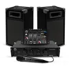 Image de Kit Sonorisation 300W Bm Sonic BMS-DJ300-USB-BT Initiation DJ Enceintes Ampli Table de Mixage Bluetooth USB Microphone Câblages