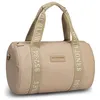 Image de Sac de voyage weekend Porté Main PU - David Jones - Homme Femme Voyage Gym Travail - Format A4 Grande Capacité - Couleur Taos taupe