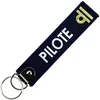 Image de CLJ - Porte-clés - Pilote - Pilot - Bleu Marine - Grades Aviation Civile - Élégance Française