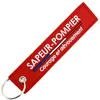 Image de CLJ - Porte-clés - Sapeur Pompier - Courage et dévouement - Rouge Pompier - Métiers -