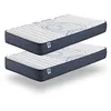 Image de Pack de 2 matelas Perfect Sleep 90x190 cm - Soutien Blue Latex - Mousse à mémoire de forme HR - 7 Zones de Confort - epaisseur 15 cm