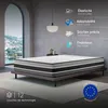 Image de Matelas FELIS 140x200 cm-Hybride-30 CM-Ressorts Ensachés-Mémoire de Forme-Mousse HR 35 kg-Latex-Confort mi-ferme-Réversible