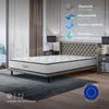 Image de Matelas UPSILON 140x200 cm-26 cm-Mousse à mémoire de forme HR 35 kg-7 zones-BLUE LATEX-Ergonomique-Face été-hiver-Confort ferme