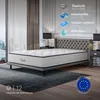Image de Matelas UPSILON 140x190 cm-Epaisseur 32 cm-Ferme-7 zones de confort-Mousse mémoire adaptative-HR 35 kg-Blue Latex-Face été-hiver