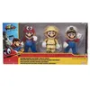 Image de Coffret Pack 3 Figurines Super Mario Odyssey 10 cm - Personnages collector articule en PVC - Set Jouet Enfant Collection + Carte
