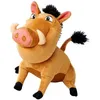 Image de Peluche Le Roi Lion : Pumba Le phacochère 29 Cm - Doudou Licence Disney Enfant - Set Pumbaa + 1 Carte tigre