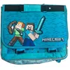 Image de Cartable Minecraft - 37 cm - Bleu - 2 Compartiments - Bretelles Matelassées