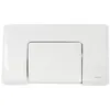 Image de Plaque de commande murale WC encastré Regiplast simple touche blanche.
