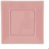 Image de Lot de 12 petites Assiettes carrées plastique 18cm Rose