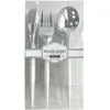 Image de Boite ménagère GOURMET - 24 couverts - plastique design - blanc/Argent