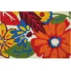 Image de Tapis coco blanchi flowers 40x60 cm