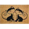 Image de Tapis coco naturel chats 40x60cm
