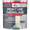 Image de Peinture Carrelage cuisine Salle de bain: ARCAPOXY CARRELAGE - 1 kg (jusquà 10 m² en 2 couches) Turquoise Pastel - RAL 6034