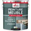 Image de Peinture Meuble Cuisine Salle de Bain - Résine epoxy - ARCAPOXY MEUBLE - 1 kg (jusquà 12 m² en 2 couches) Noir foncé RAL 9005