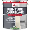 Image de Peinture Carrelage cuisine Salle de bain: ARCAPOXY CARRELAGE - 1 kg (jusquà 10 m² en 2 couches) Vert Blanc - RAL 6019