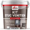Image de Kit stuc venitien enduit stucco spatulable décoratif - KIT STUCCOLIS - 7 m² Gris Soie