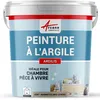 Image de PEINTURE ARGILE naturelle et saine - ARGILIS - 60 m² (2x5 kg en 1 couche) Marmotte Gris Cendre