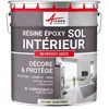 Image de PEINTURE EPOXY SOL - REVEPOXY DECO 2.5 kg (jusquà 12.5 m² en 2 couches) - Blanc Crème - RAL 9001