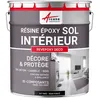 Image de PEINTURE EPOXY SOL - REVEPOXY DECO - 10 kg (jusquà 50 m² en 2 couches) Noir foncé RAL 9005