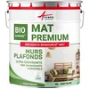 Image de Peinture Biosourcée pour salon chambre et pièces à vivre - Mate - 10 L (+ ou - 120m² par couche) Vert Blanc - RAL 6019