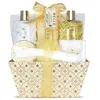 Image de Coffret de bain - GLOSS - Panier parfumé vanille tilleul - 9 pièces - Bien-être - Mixte