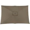 Image de Toile Parasol Mat Droit 3x2 par 6 Polyester 200gr SD - Taupe