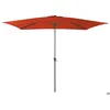 Image de Parasol droit - PROLOISIRS - 300 x 200 cm - Aluminium - Toile paprika