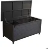 Image de Coffre de rangement de jardin STORIA - PROLOISIRS - 166x81x76 cm - 450 L - Gris