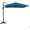 Image de Parasol déporté carré en aluminium 3x3m Roma bleu