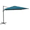 Image de Parasol Deporte 3X3/8 Nh20 Inclinable Manivelle - Bleu - PROLOISIRS - Rond - Mât déporté - Aluminium