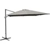 Image de Parasol - Proloisirs - Déporté alu / acier 3x3 - Taupe - 8 inclinaisons - Manivelle - Housse + pied inclus