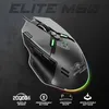 Image de Souris Gamer RGB - SPIRIT OF GAMER - ELITE M60 DARK - 20000 DPI - 9 Touches Programmables - Filaire
