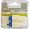 Image de ERARD CONNECT Lot de 2 Prises TV Elsey - 9.52 mm - 1 mâle + 1 femelle