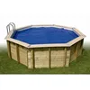 Image de Bâche à bulles pour piscine bois UBBINK OCEA 470x860 - Bleu - Epaisseur 40mm - Octogonal - Bordée dune lisière