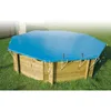 Image de Bâche dhiver et sécurité pour piscine bois UBBINK - 470x860 cm - 550g/m2 - Conforme à la norme NF P 90-308