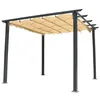 Image de Pergola 3 x 3 m 4 pieds avec toile oregon