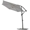 Image de Parasol - Super King - 3 m - Gris anthracite - Mât déporté - Manuel